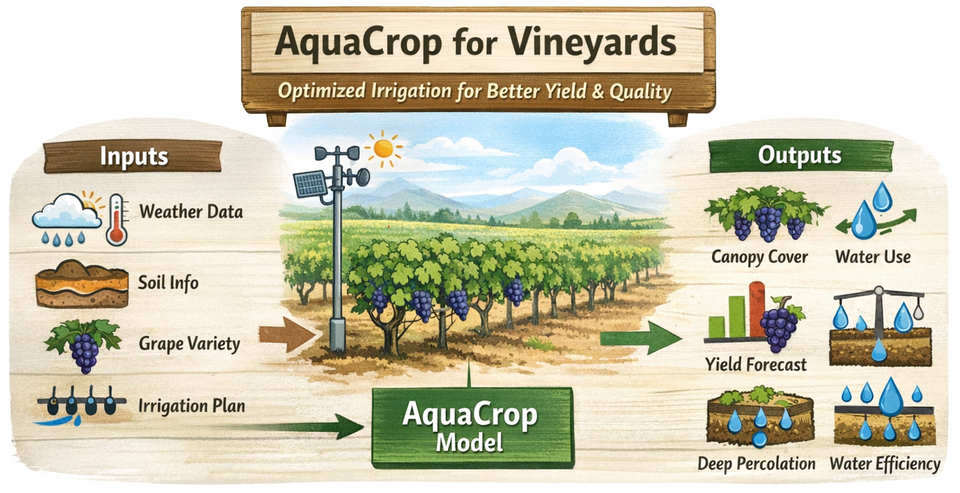 Irrigation management for Vineyards